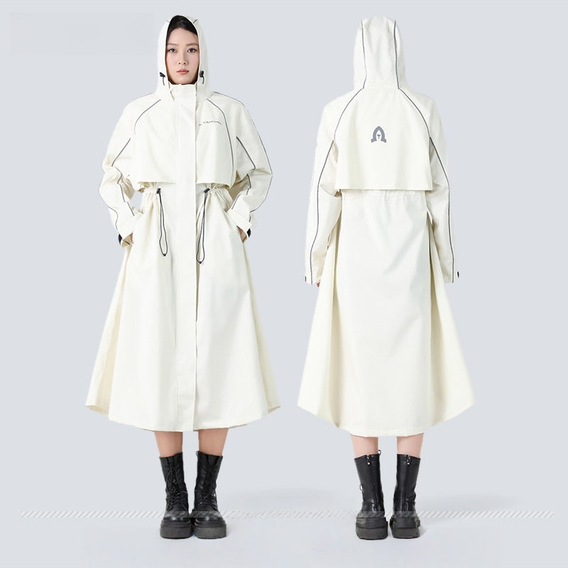 Thick PU-Coated Polyester Hiking Raincoat
