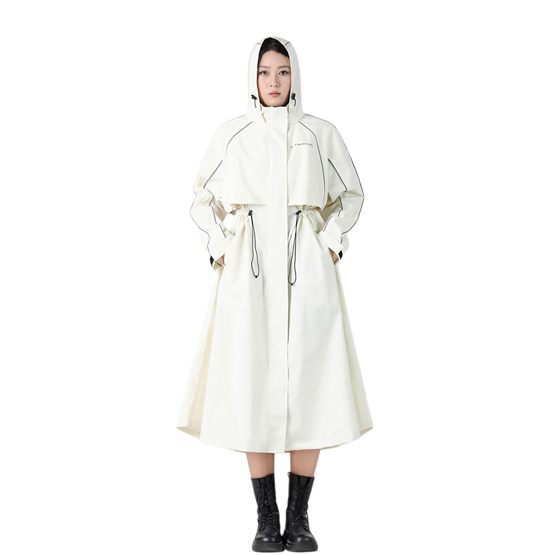 Thick PU-Coated Polyester Hiking Raincoat