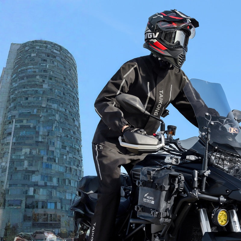Heavy-Duty Motorcycle Rain Suit