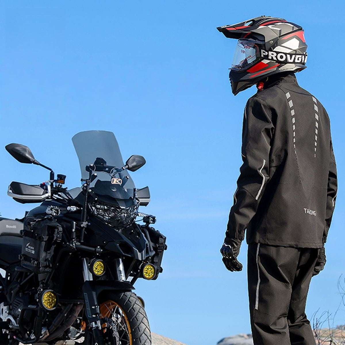 Heavy-Duty Motorcycle Rain Suit