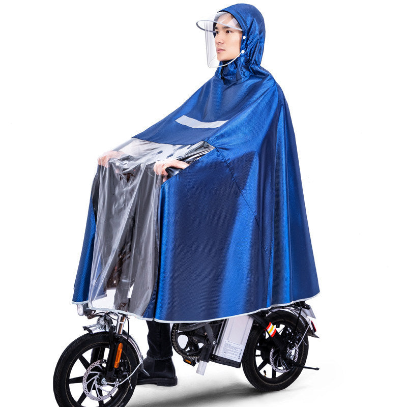 Adult Full-Body Jacquard Motorcycle Raincoat