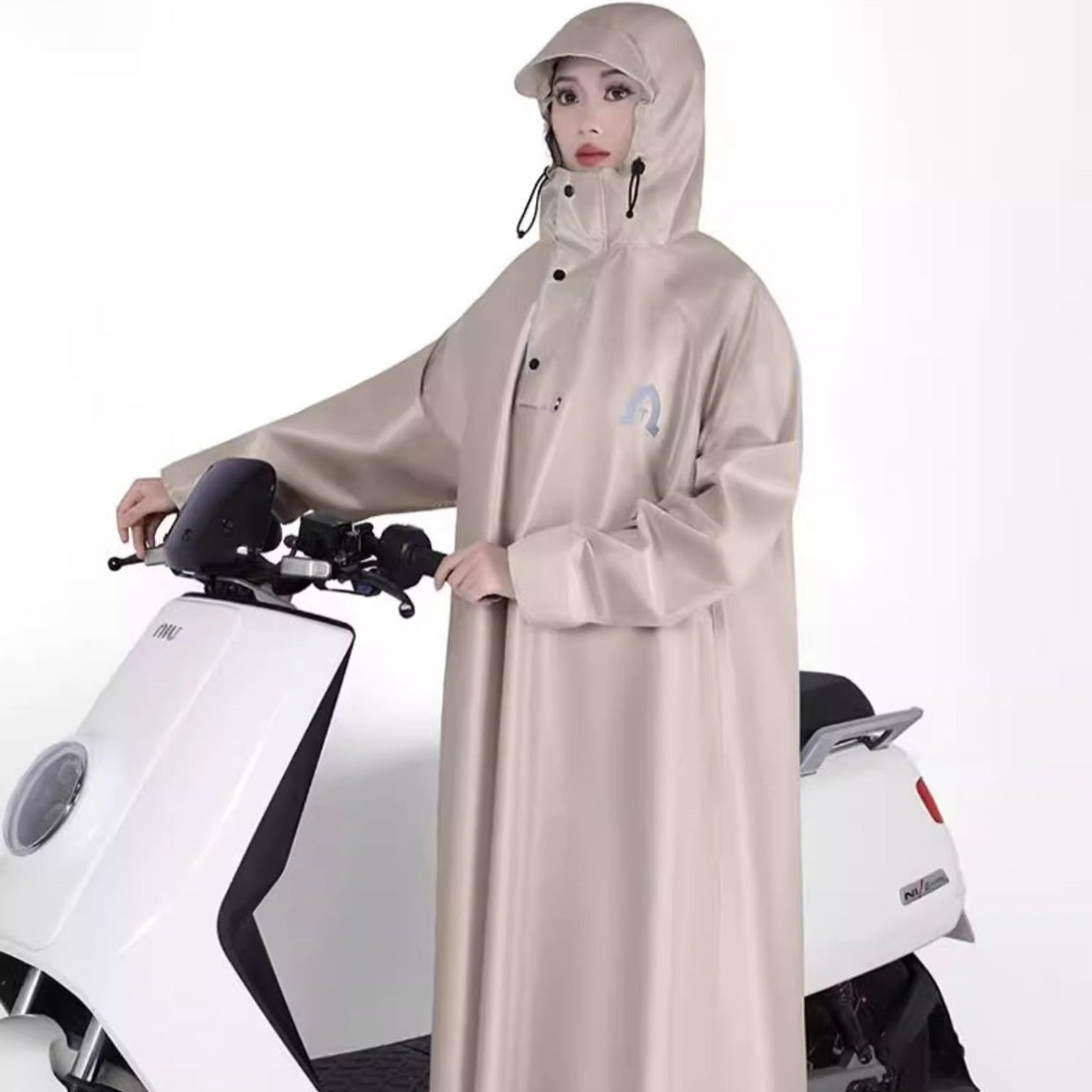 Luxury Oxford Fabric One-Piece Motorcycle Raincoat